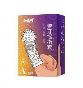 PLEASE ME Fingertip Orgasm A-Spot Stimulator Wolf Teeth Finger Sleeve